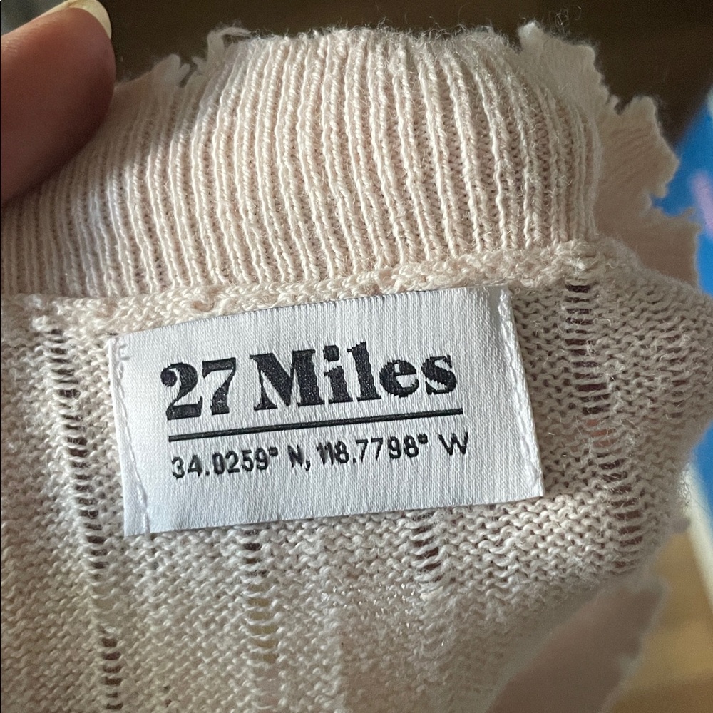 27 miles V-Neck Ribbed Sweater - Picture 3 of 4